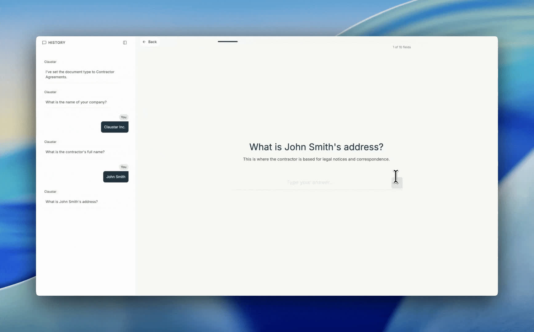Claustar review workflow